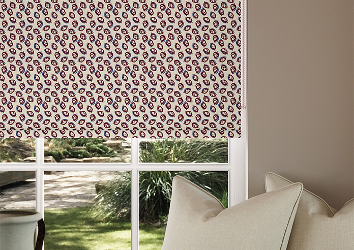 Land & Shore Seedling (Blackout), Red Blue - Roller Blind - Image 5